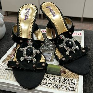 Hale Bob | Black Slides - Size 8.5